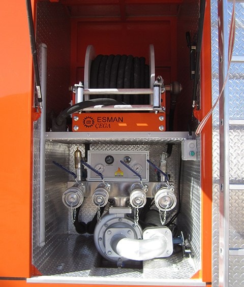 Esman Y9T — pump and valve control cabinet