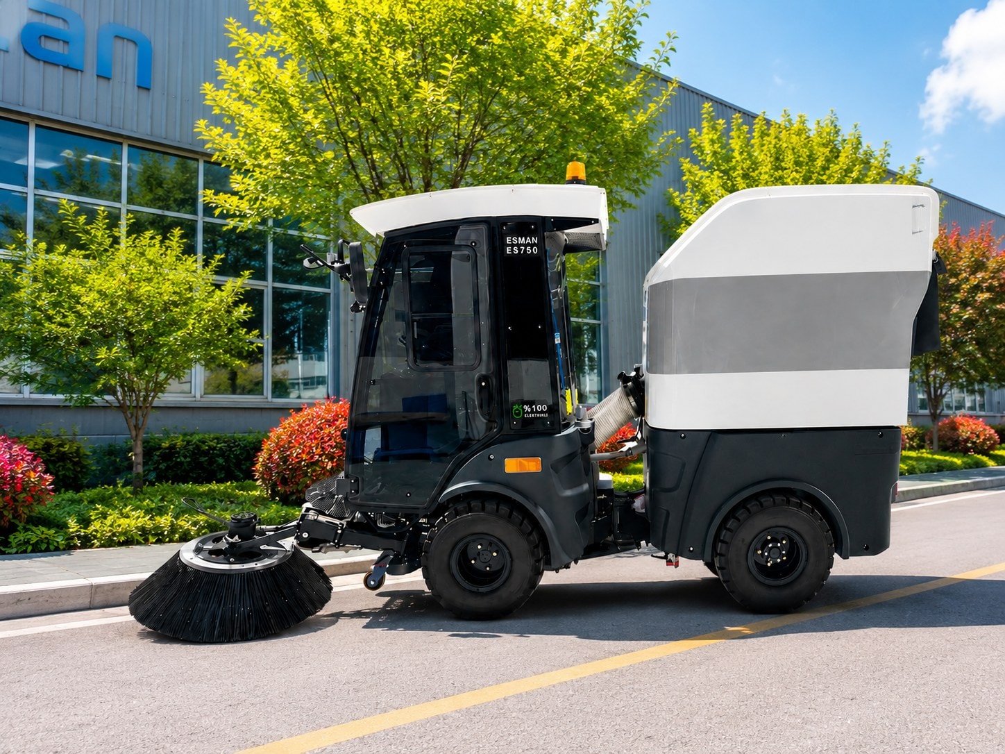 Esman ES750 — vehicle outside the facility