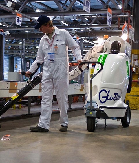 Glutton Collect — working indoors (terminal/warehouse)