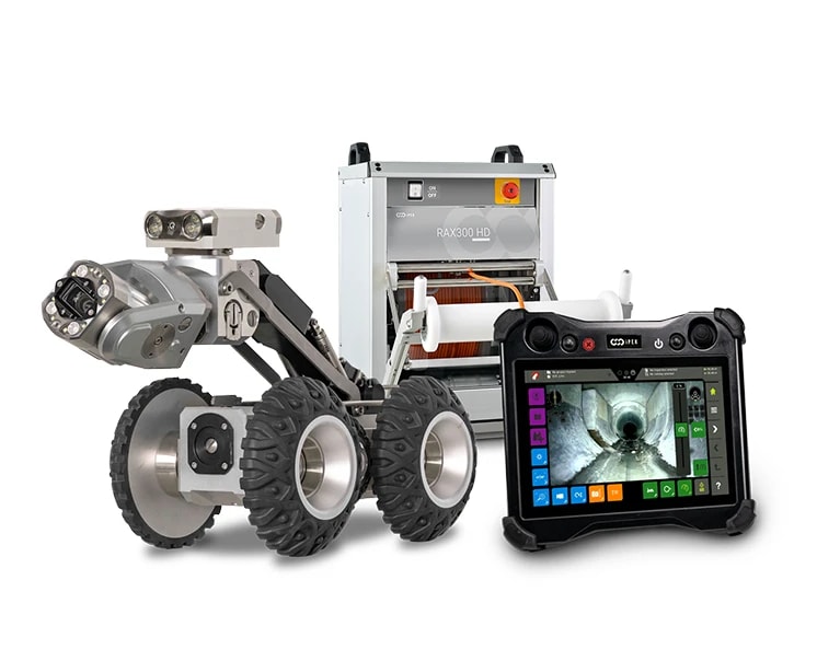 iPEK ROVION HD — with RAX300 HD cable reel and VC500HD control unit